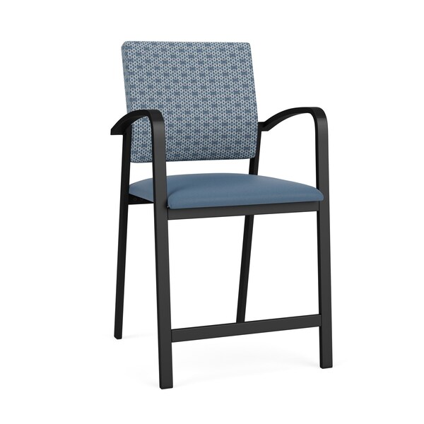 Lesro Newport Hip Chair Metal Frame, Black, RS Rain Song Back, MD Titan Seat NP1161 - main